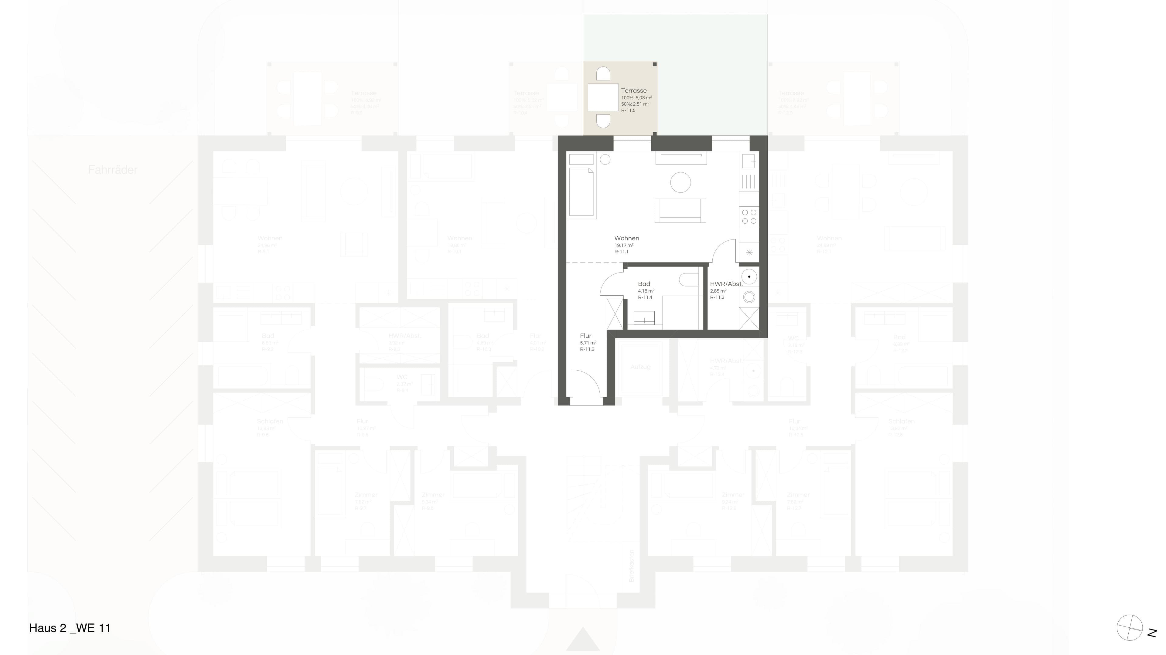 Grundriss WE 11