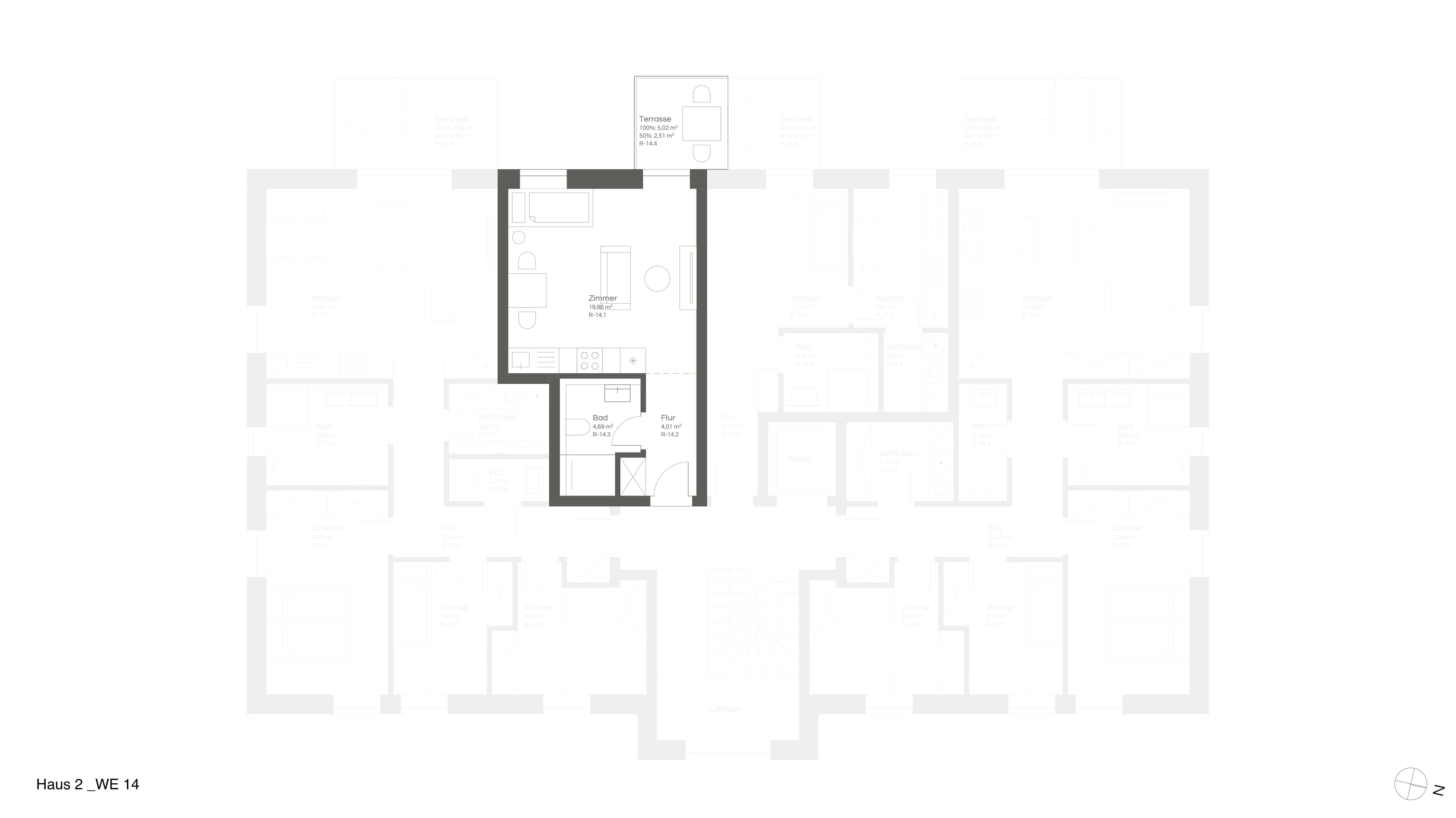 Grundriss WE 14