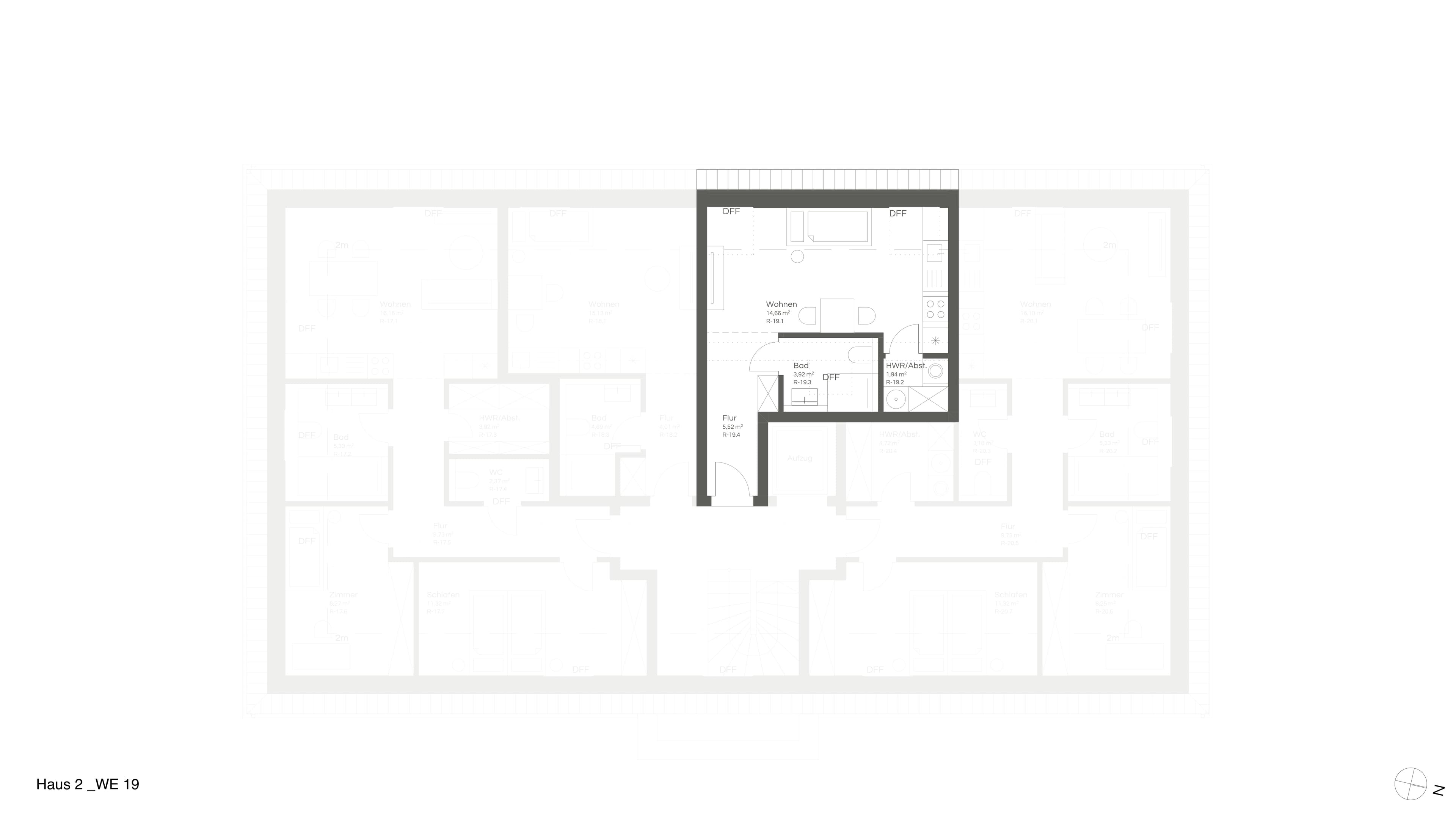 Grundriss WE 19
