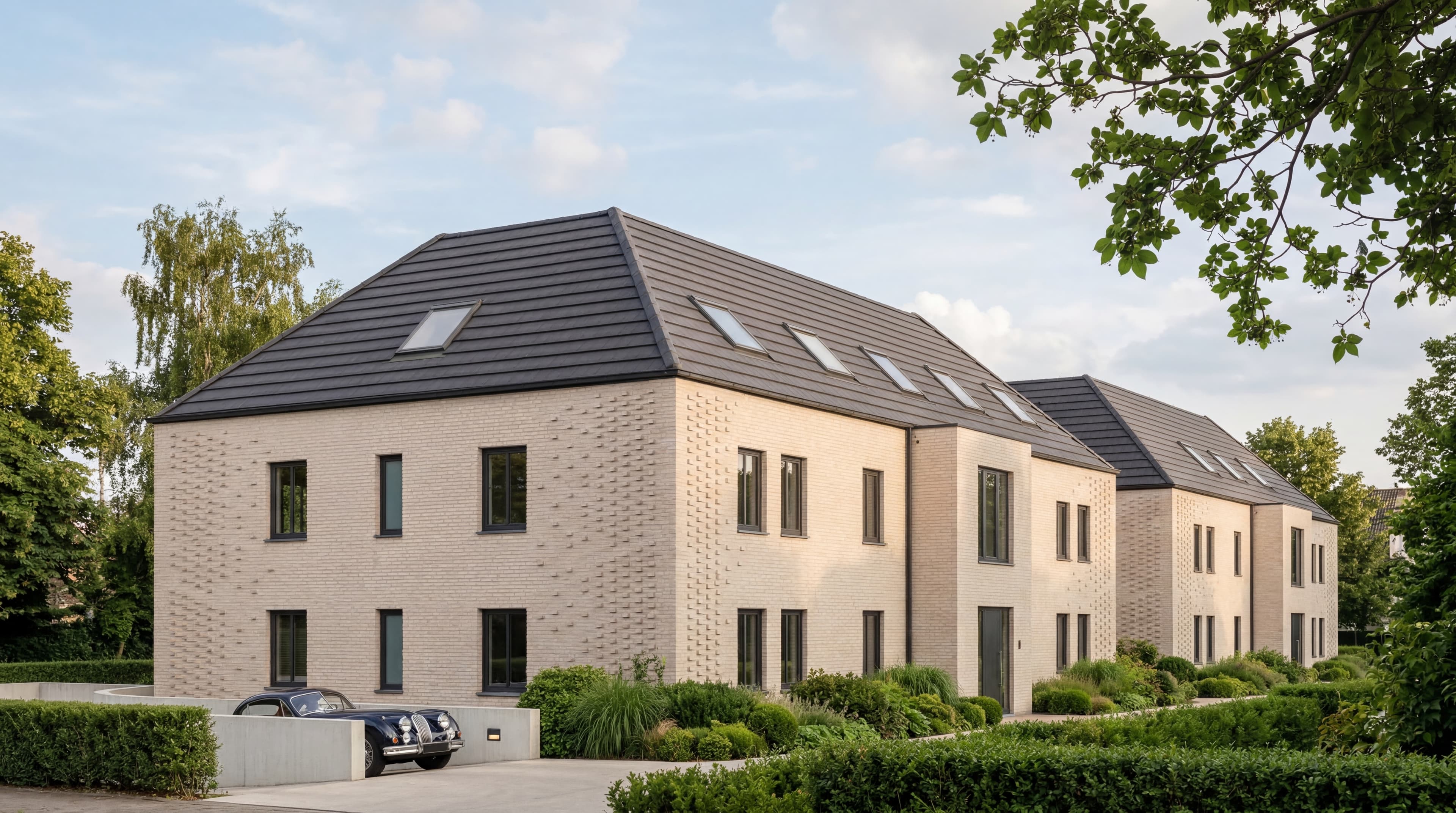 Visualisierung Mehrfamilienhaus Pommernstraße 12, Münster — Vorderansicht